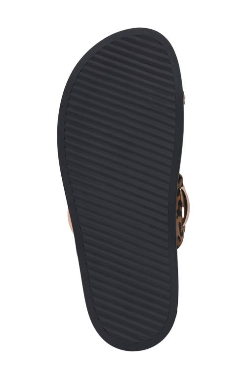 Gc Shoes Toe Loop Slide Sandal In Leopard