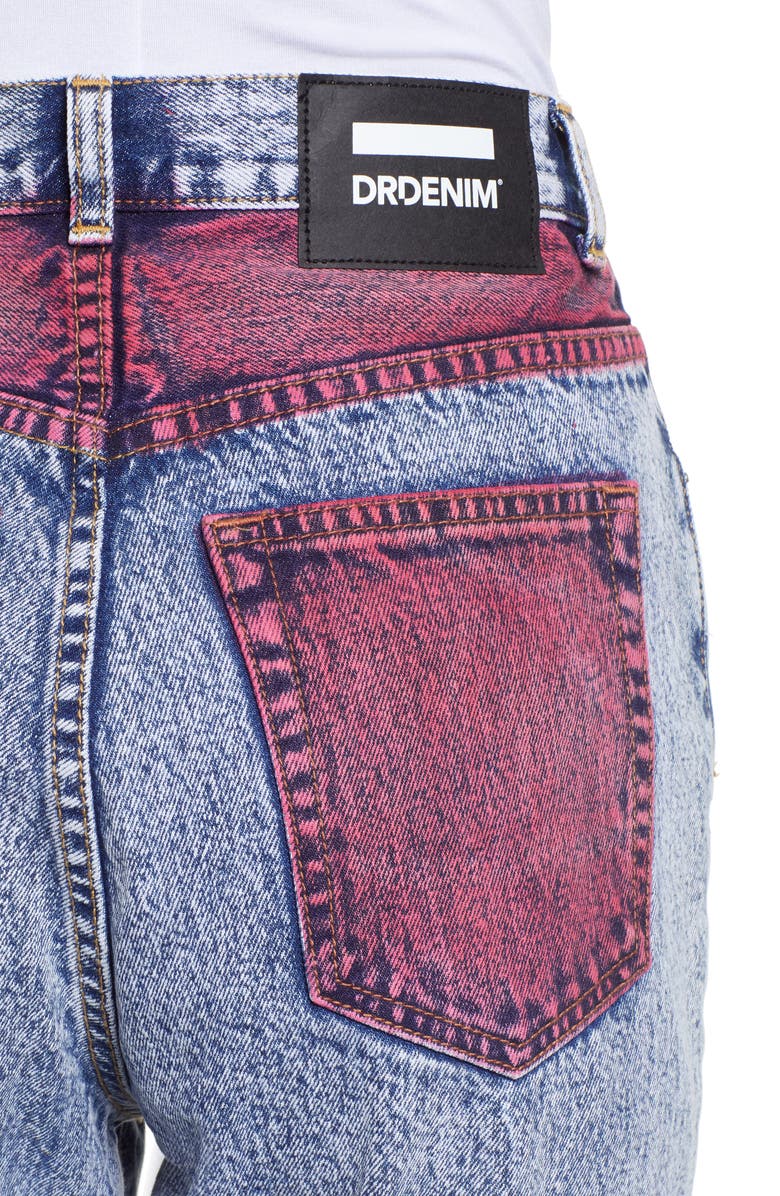 Dr. Denim Supply Co. Nora Contrast Pocket Acid Wash Jeans, Alternate, color,