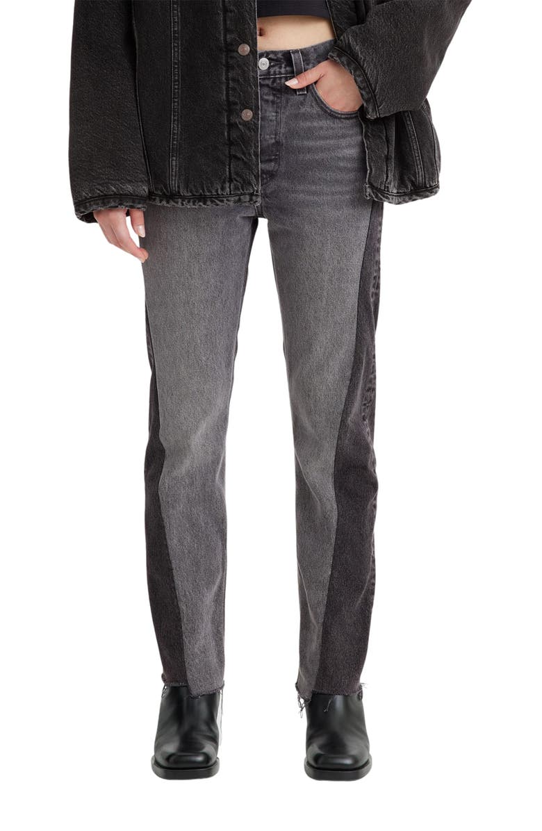 Levi's 501<sup>®</sup> Spliced Raw Hem Jeans, Main, color, 