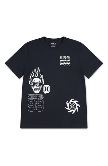 Hurley Kids' Multi Facet Graphic T-shirt In Black