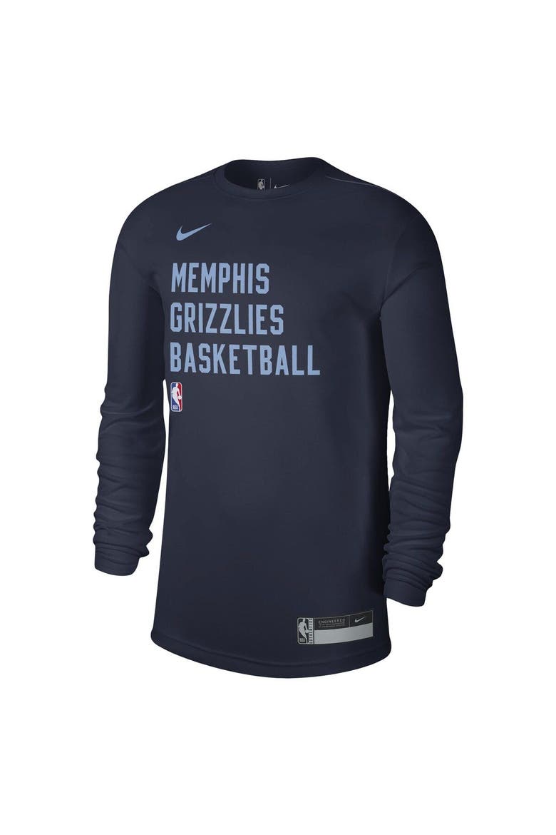 Unisex Nike Navy Memphis Grizzlies 2023/24 Legend On-Court Practice Long Sleeve T-Shirt, Alternate, color, Navy