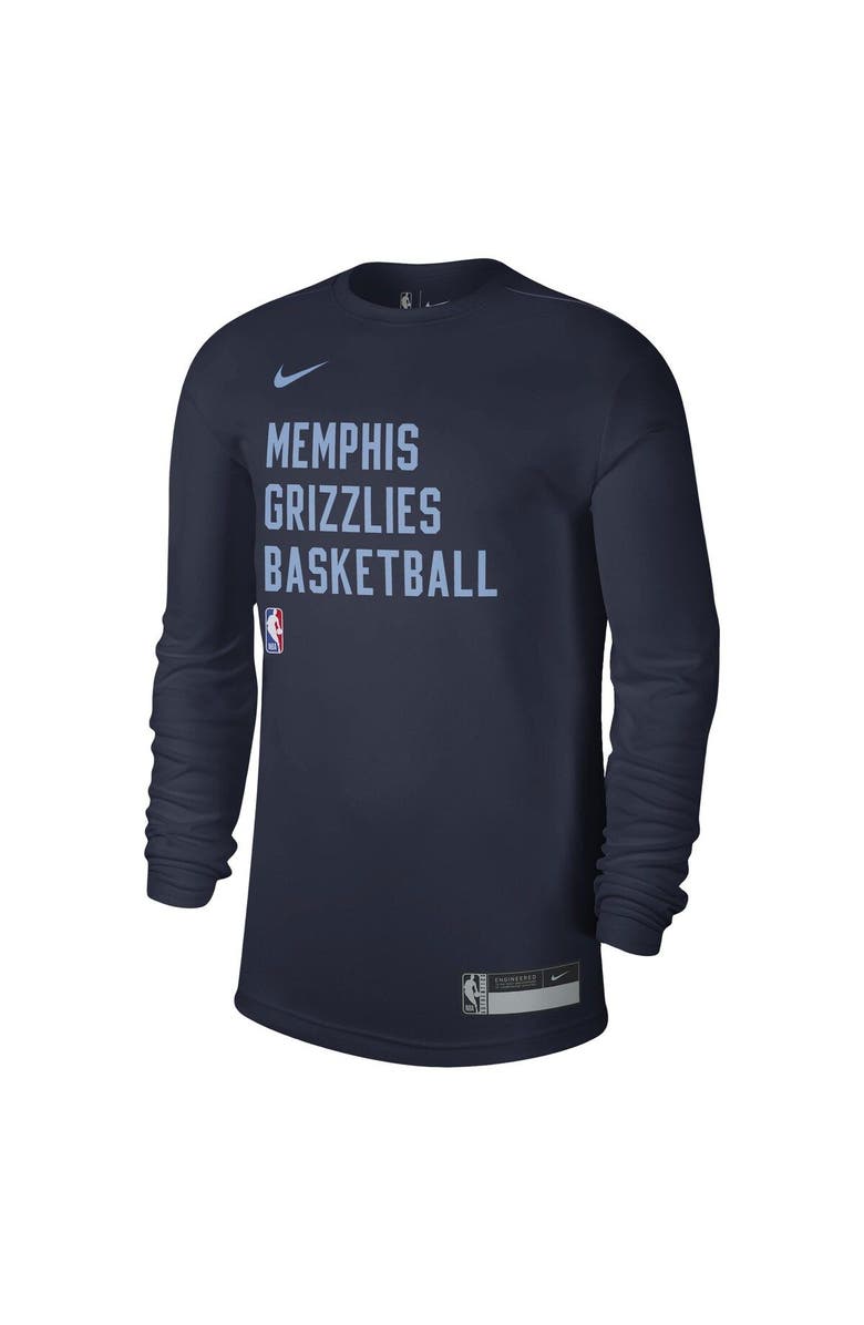 Nike Unisex Nike Navy Memphis Grizzlies 2023/24 Legend On-Court Practice Long Sleeve T-Shirt, Alternate, color, Navy