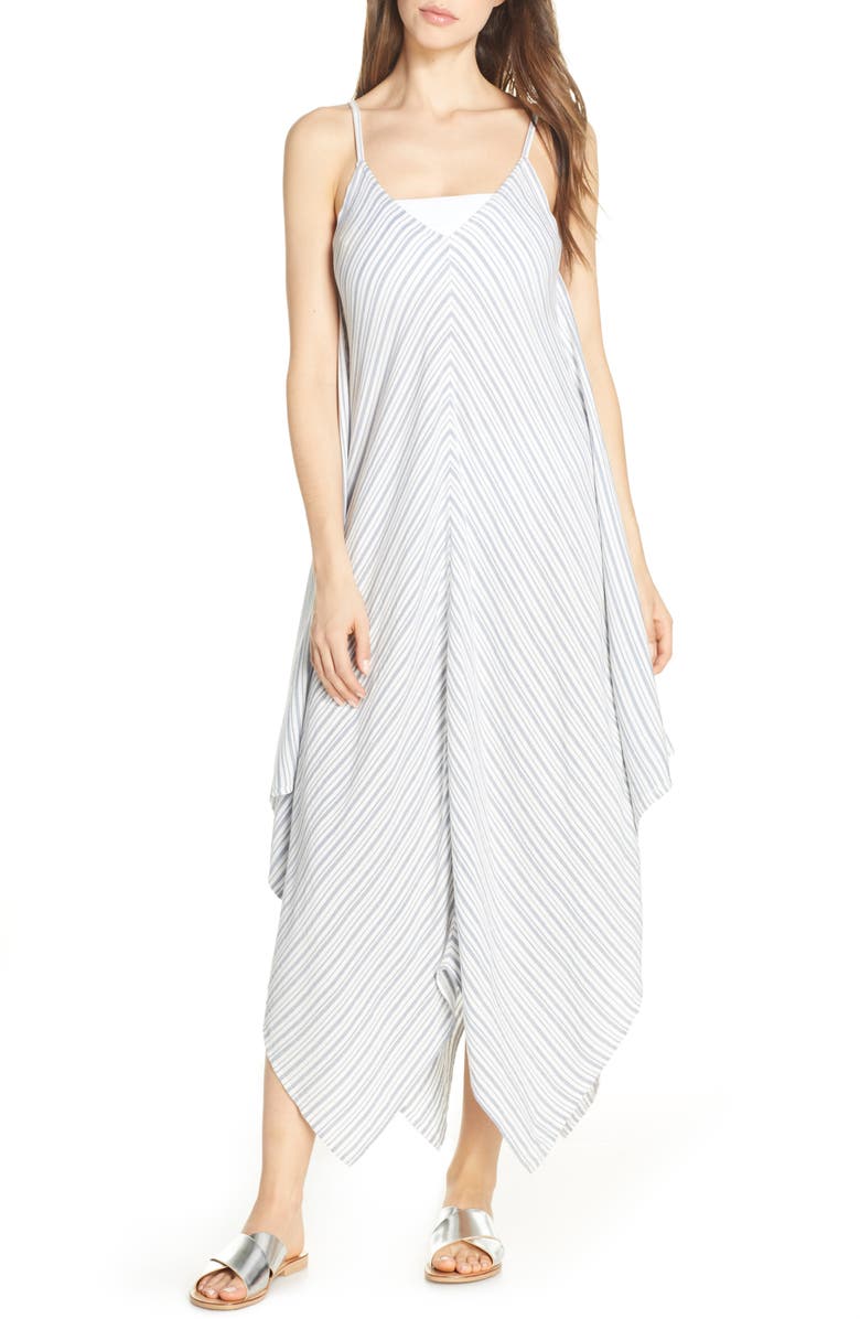 Tommy Bahama Stripe Maxi Cover-Up Dress, Main, color,