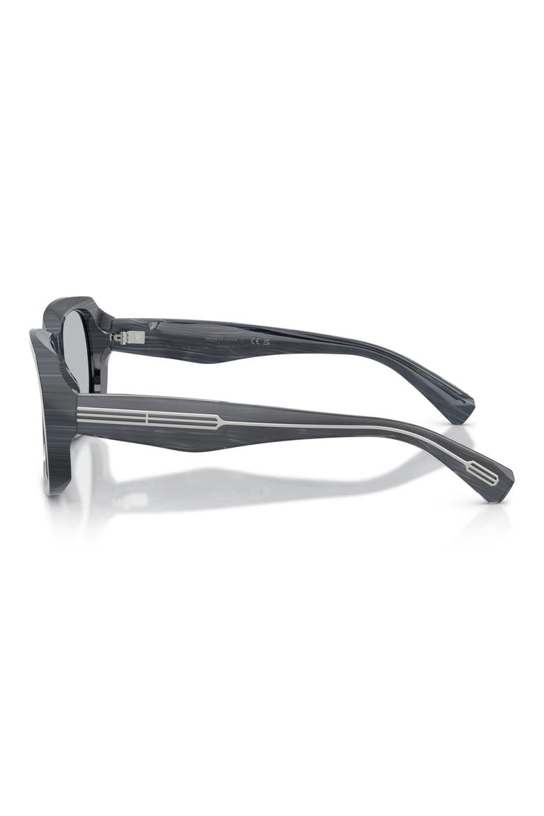 Demetra 53mm Square Sunglasses, Alternate, color, BLACK / BLUE