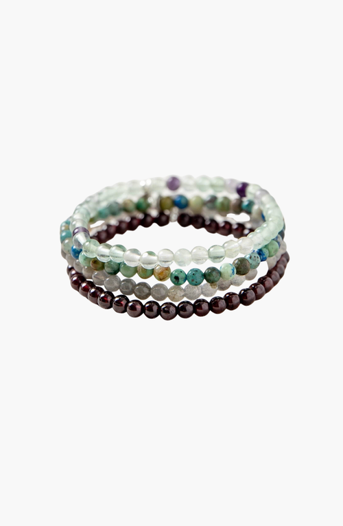 Tiny Rituals Capricorn Bracelet Set In Multi