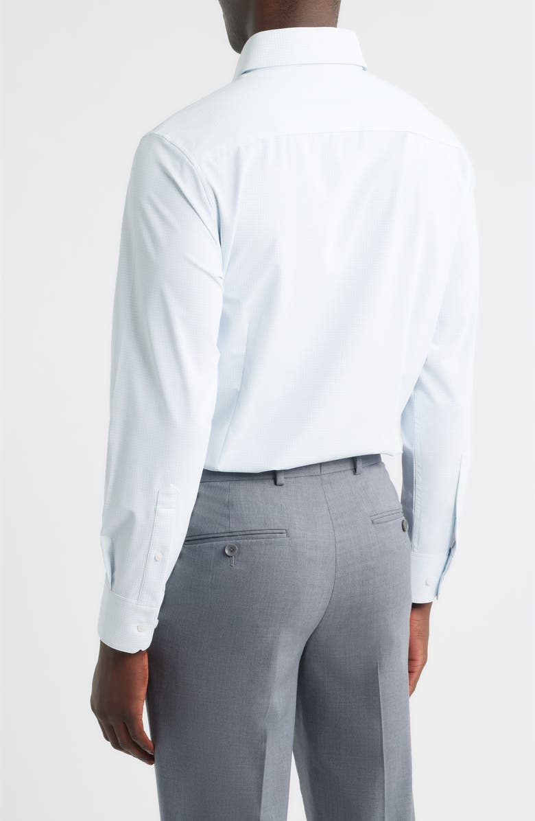 Mizzen+Main Leeward Trim Fit Check Performance Button-Up Shirt, Alternate, color, Cloud Blue Jonny Grid