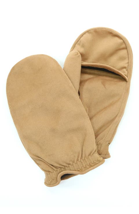 Faux Suede Mittens