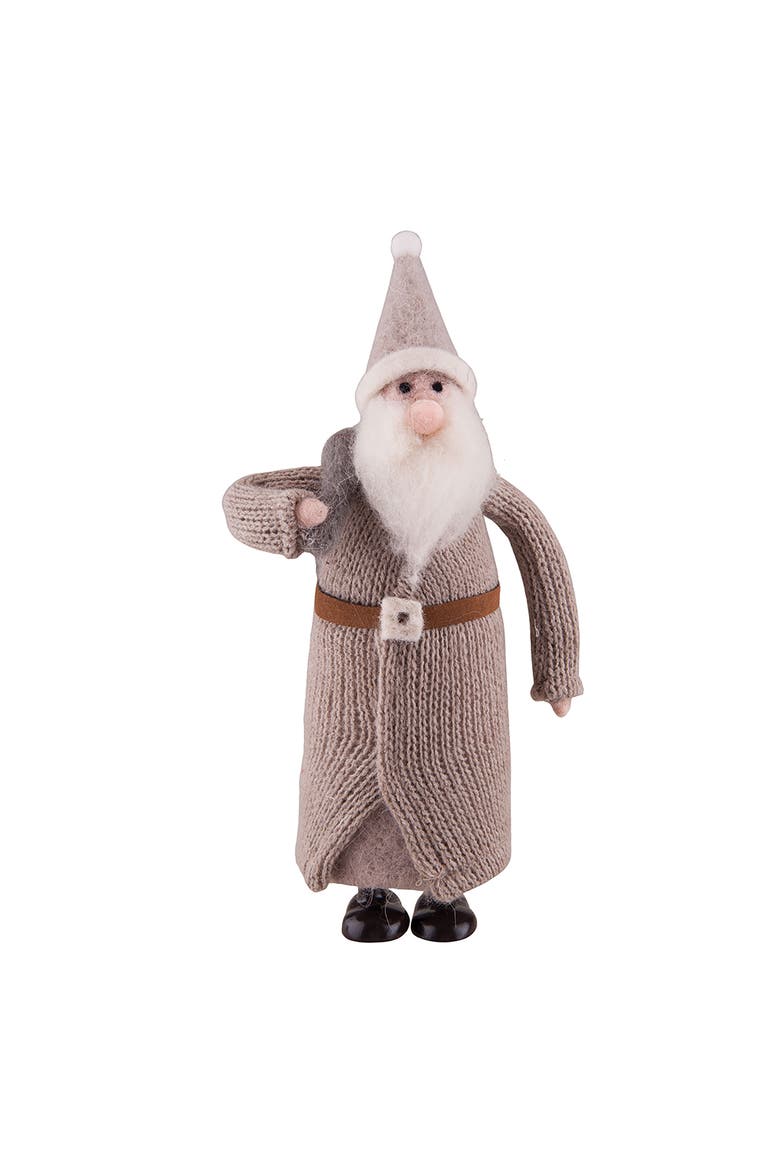 Grey Wool Santa, Main, color, Gray