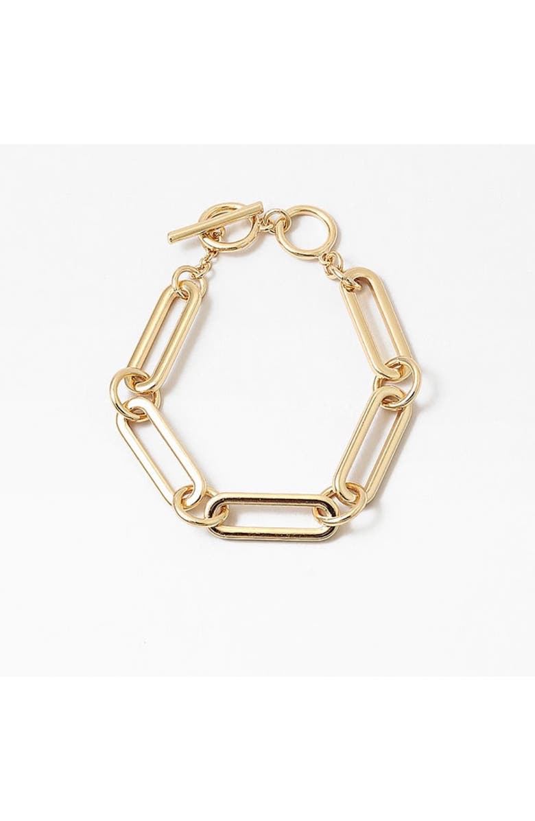 Erin McDermott Jewelry Lia Link Bracelet, Alternate, color, Gold