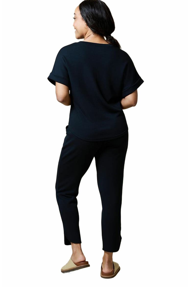Athleisure PureDream V-Neck Lounge Set, Alternate, color, Black