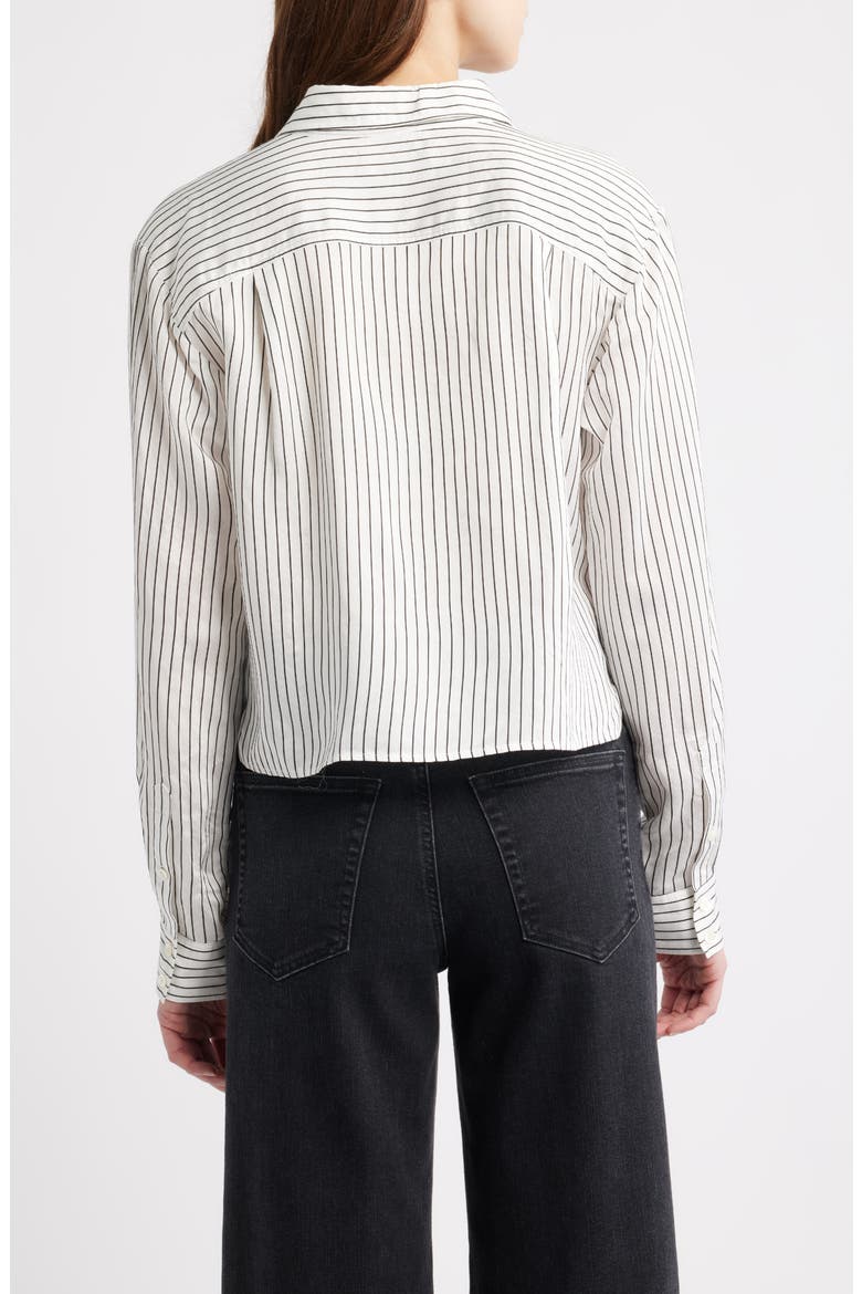 The Charles Button-Up Shirt, Alternate, color, CREAM/ NAVY