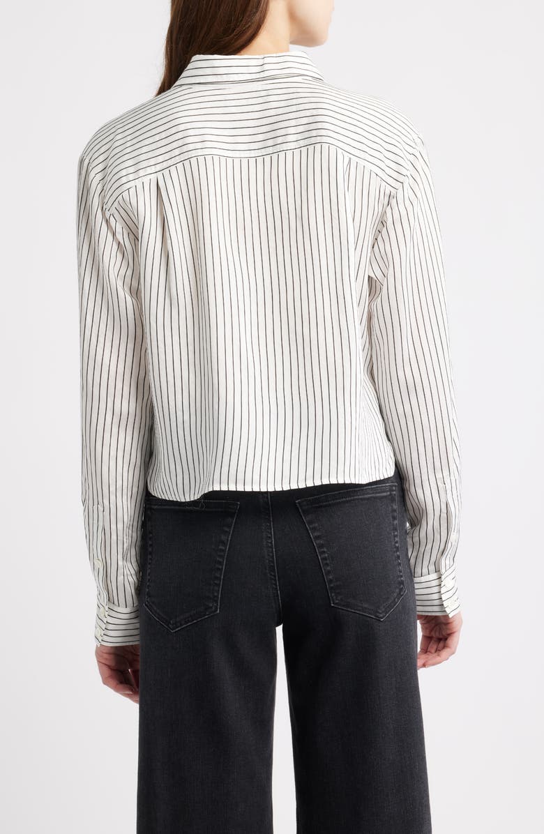 FRAME The Charles Button-Up Shirt, Alternate, color, Cream/ Navy