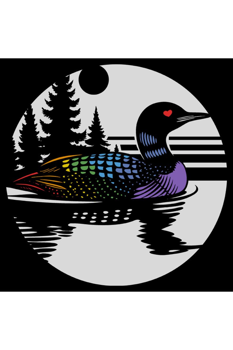 Men's Lost Gods Another Rainbow Loon  Graphic T-Shirt, Alternate, color, Black