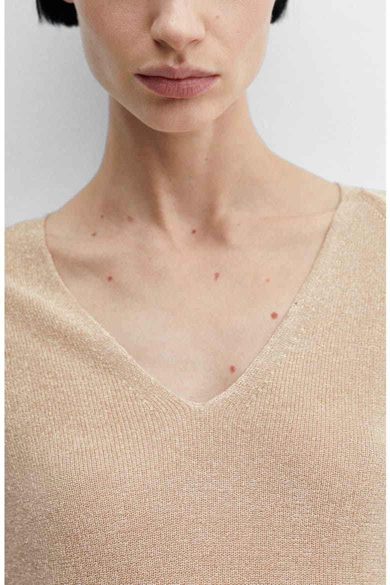 Metallic Sweater, Alternate, color, GOLD