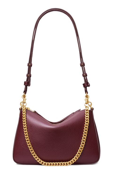 Small Perry Leather Shoulder Bag
