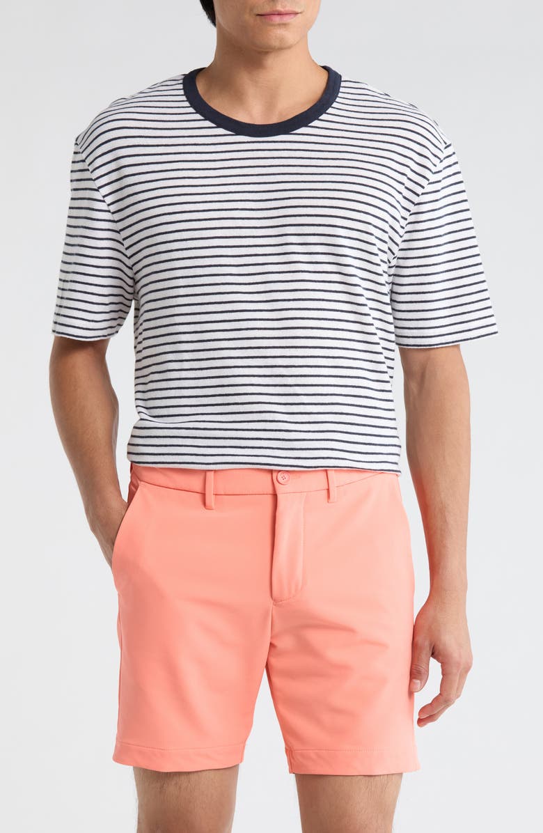 BOSS 7-Inch Stretch Shorts, Main, color, Open Red