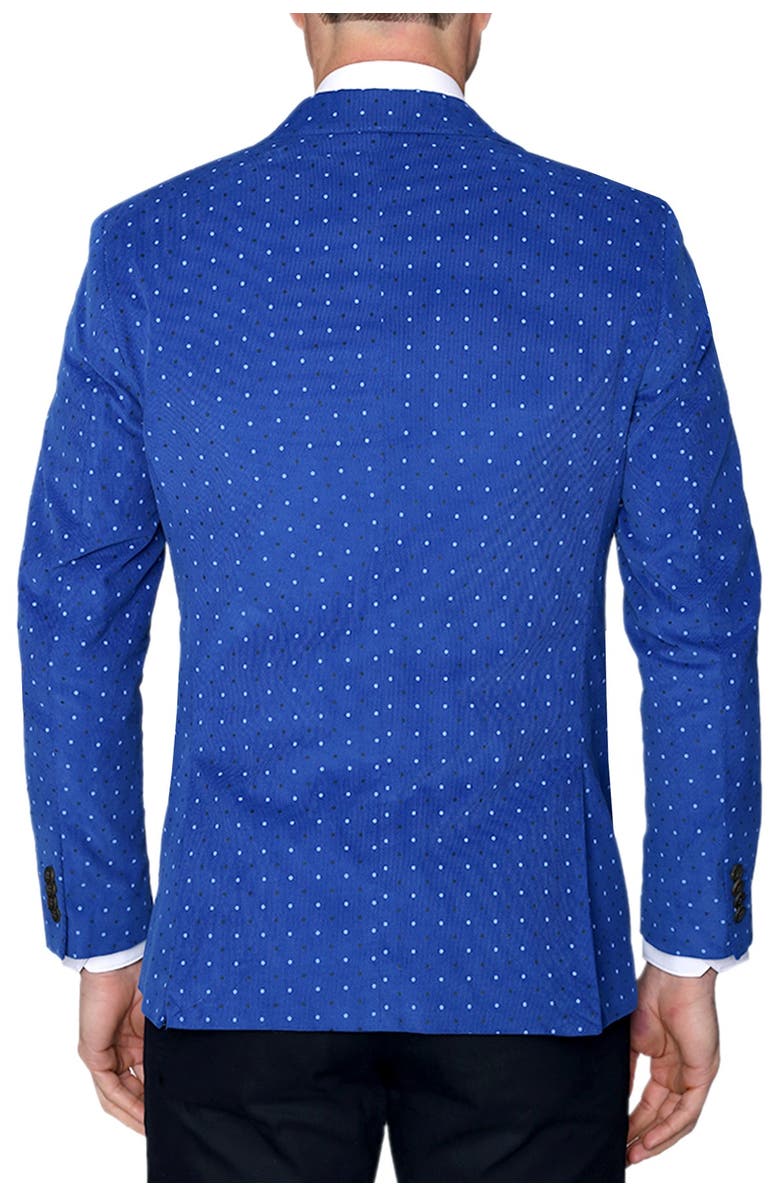 TailorByrd Dot Corduroy Two Button Notch Lapel Modern Fit Sport Coat, Alternate, color, 