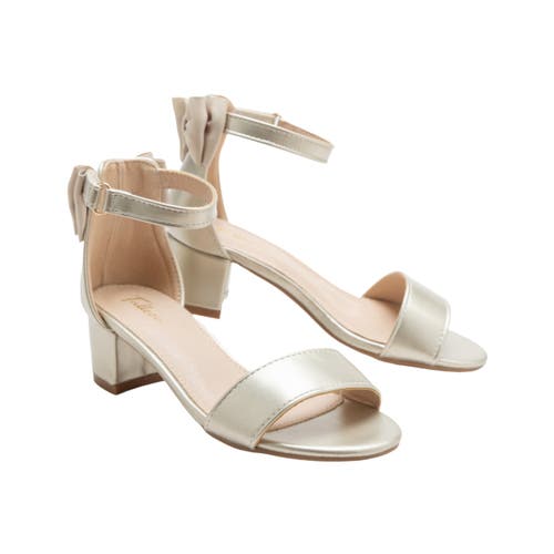 Tulleen Satin-finish Block-heels Sandals In Gold