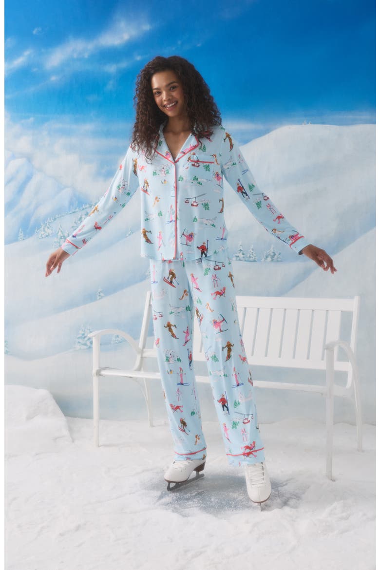 Print Pajamas, Alternate, color, BLUE NOVEL