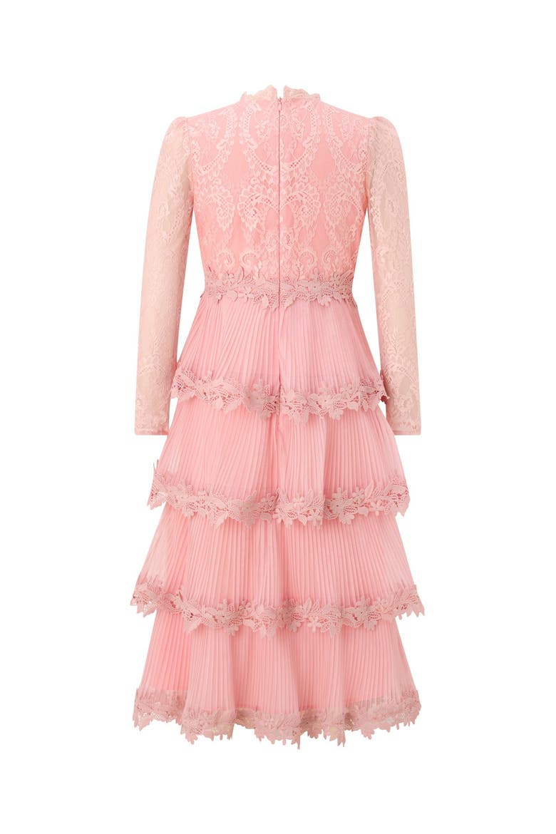 Peggy Lace Midi Dress, Alternate, color, Pink