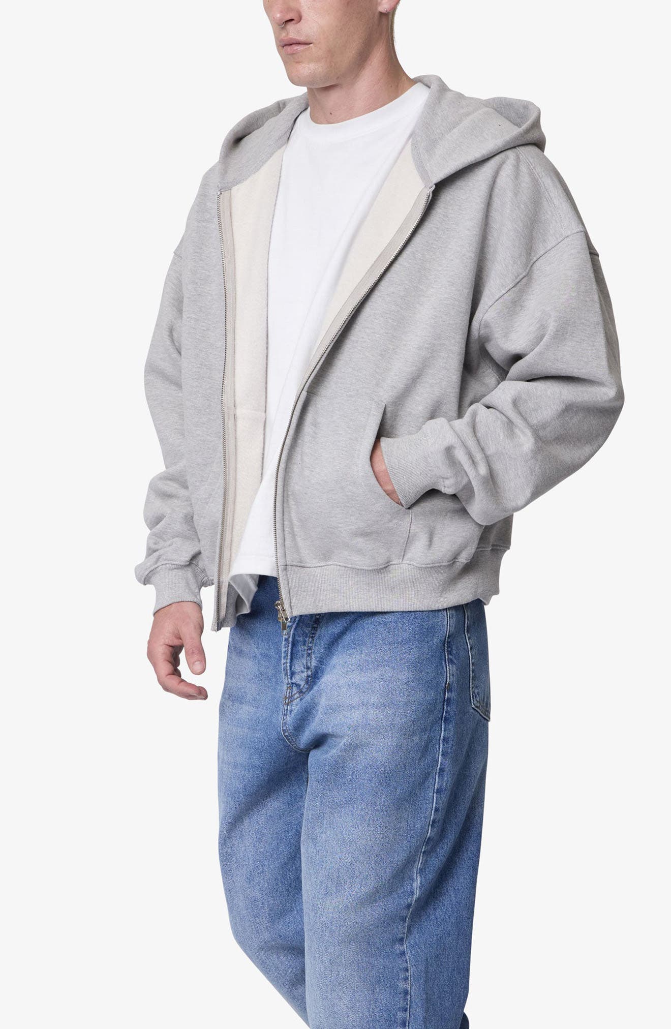 mnml Heavyweight Basic Zip-Up Cotton Hoodie (Men) | Nordstromrack