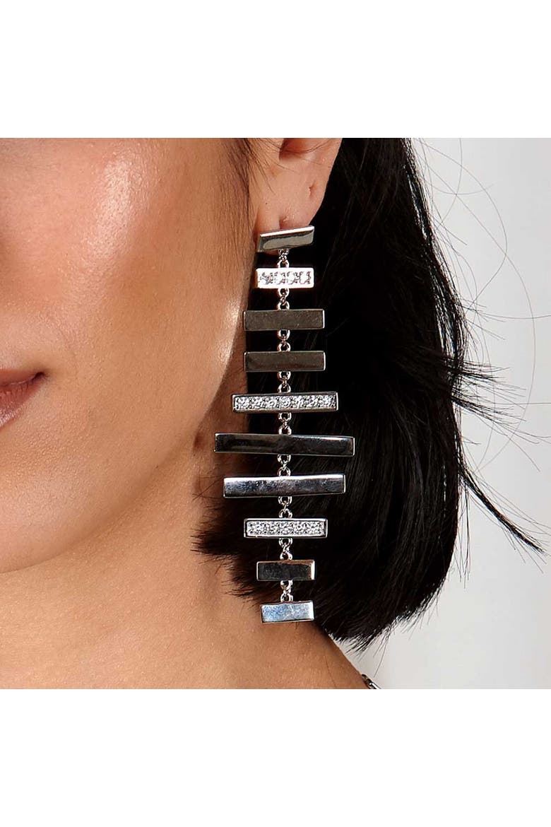 Wind Chime Earrings, Alternate, color, Sterling Silver