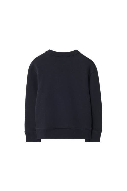 Burberry Ekd Cotton Sweatshirt In Blue