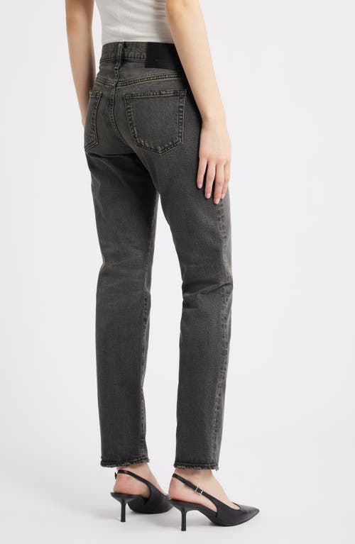 Moussy Vintage Bellview Straight Leg Jeans In Black