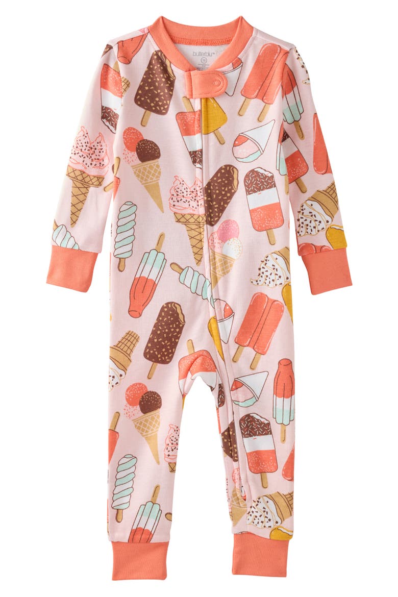 Shawn Footless Organic Cotton One-Piece Pajamas, Main, color, THE SCOOP
