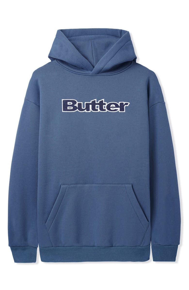 Butter Goods Logo Appliqué Hoodie, Main, color, 