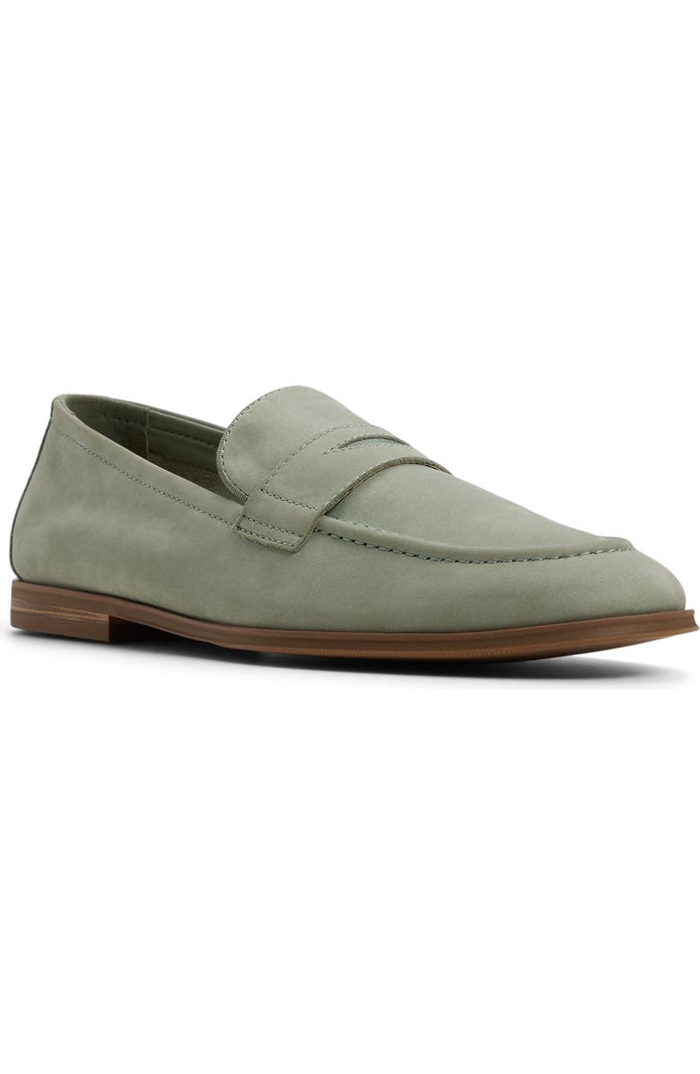 ALDO Journey Penny Loafer, Main, color, Light Sage