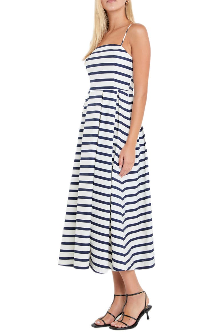 Stripe Sleeveless Maxi Dress, Alternate, color, NAVY/ WHITE STRIPE