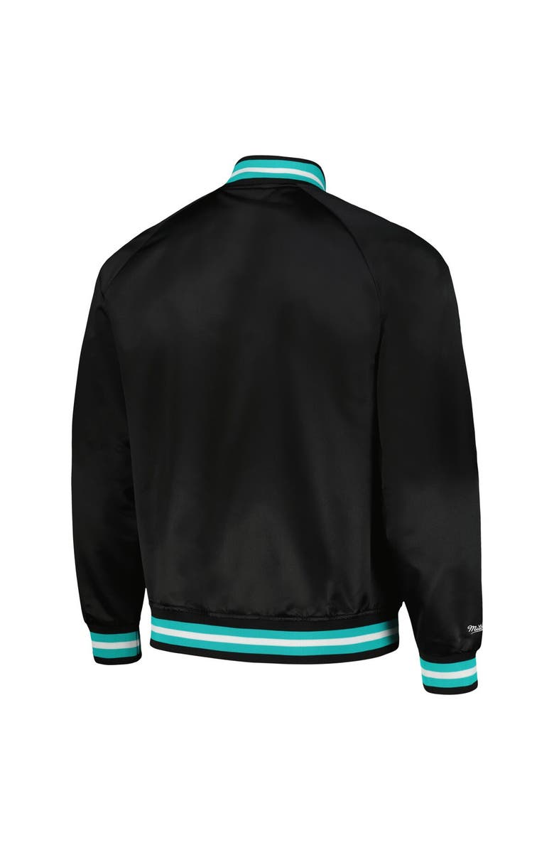 Mitchell & Ness Men's Mitchell & Ness Black Vancouver Grizzlies Hardwood Classics  Throwback Wordmark Raglan Full-Snap Jacket, Alternate, color, 