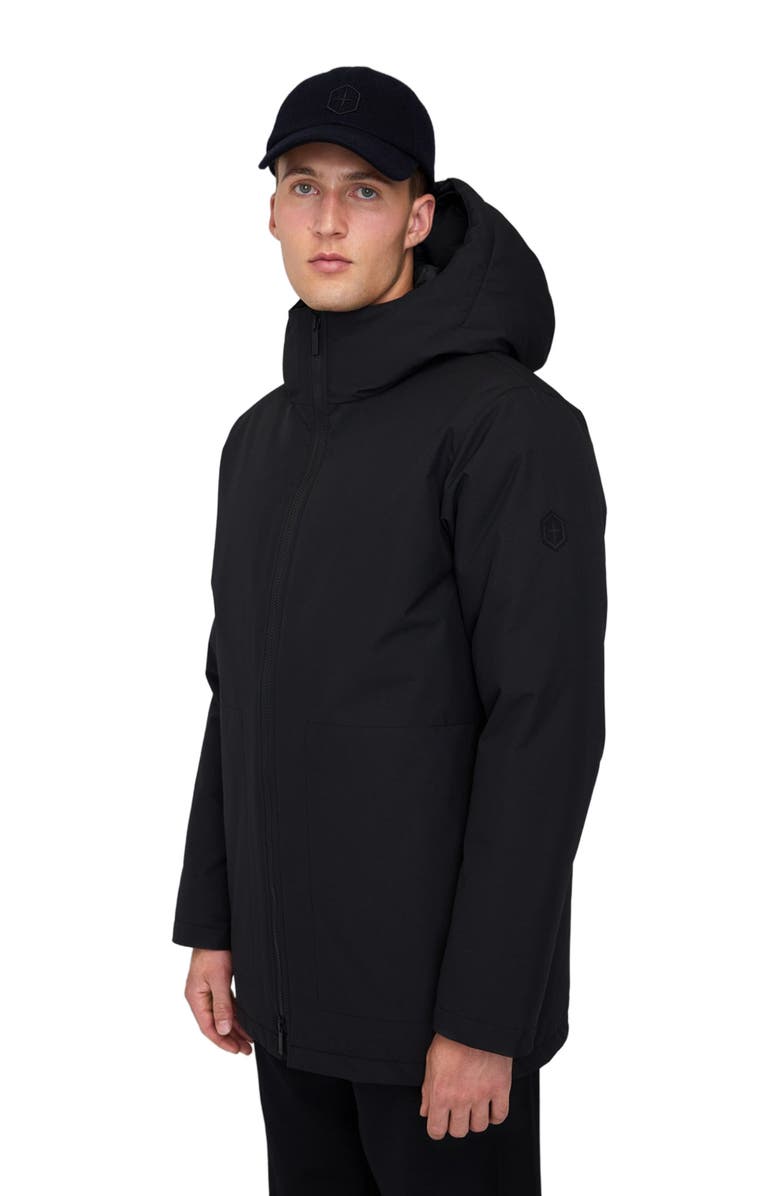 Quartz Co. JULES | Hooded Down Winter Jacket, Alternate, color, Black