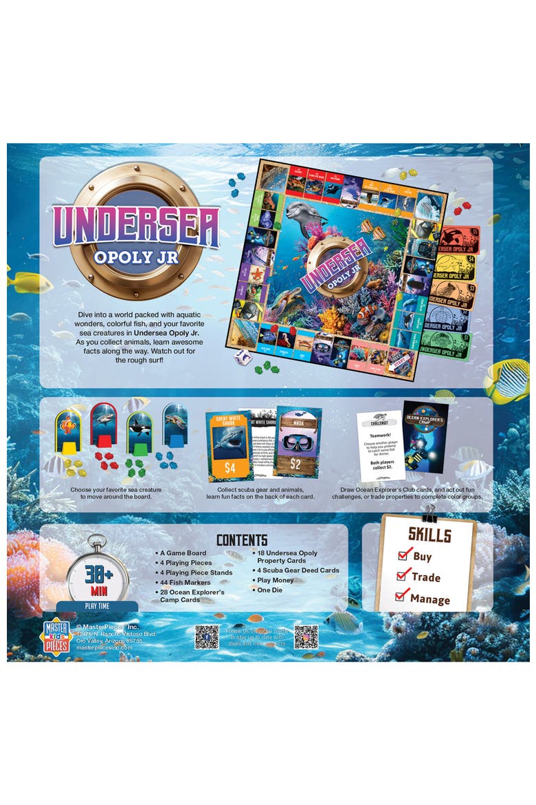 Undersea Opoly Junior, Alternate, color, Multicolor