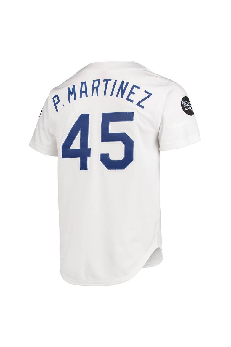 Men's Mitchell & Ness Pedro Martinez White Los Angeles Dodgers 1993 Cooperstown Collection Home Authentic Jersey, Alternate, color, White