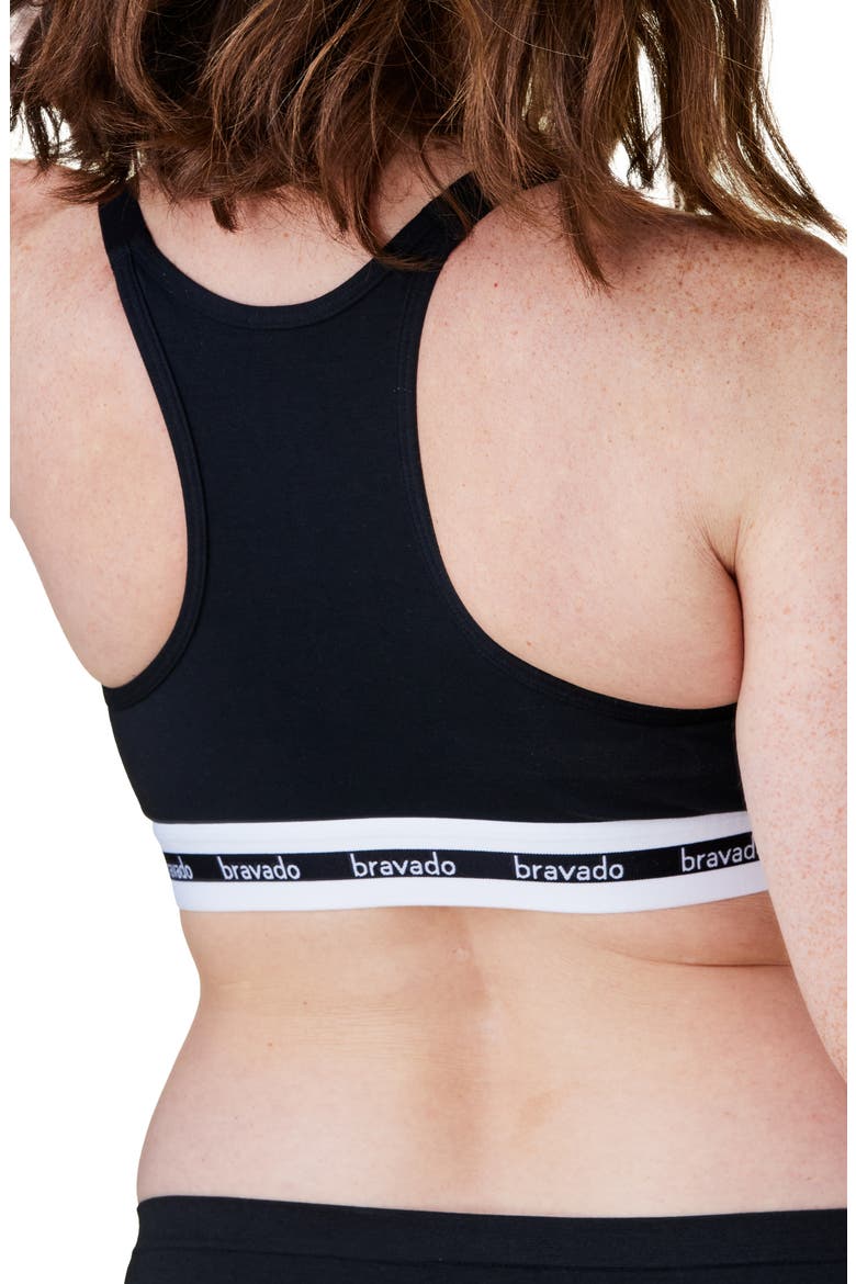 Original Organic Cotton Blend Full Cup Maternity/Nursing Bra, Alternate, color, BLACK