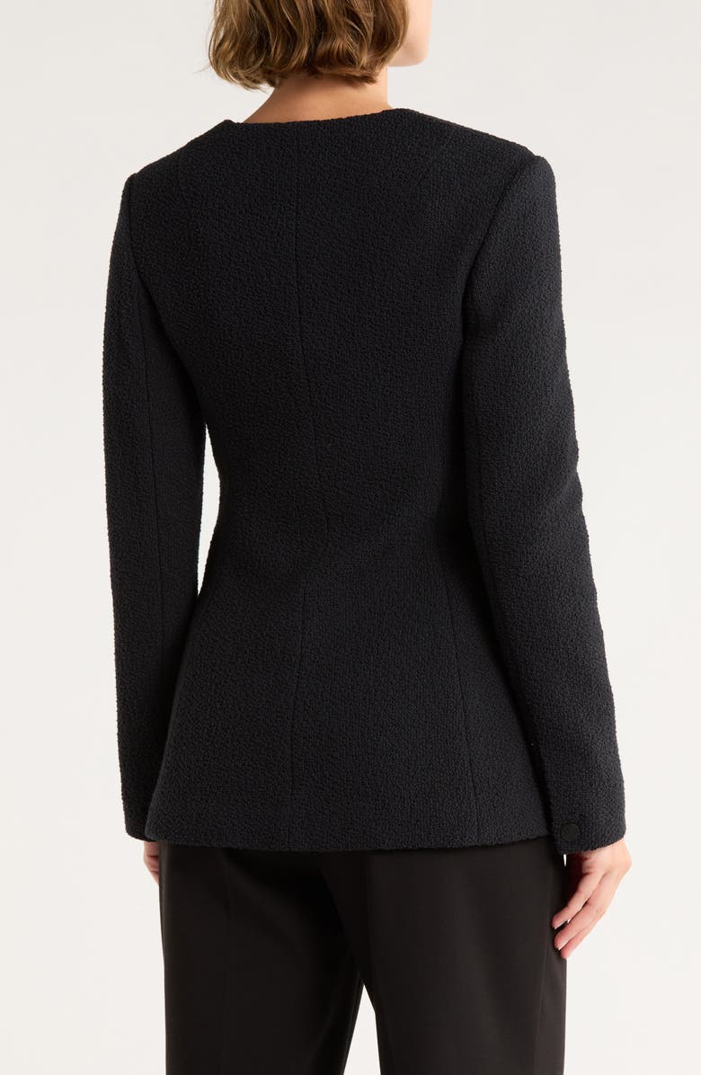 rag & bone Rosie Tweed Blazer, Alternate, color, Black