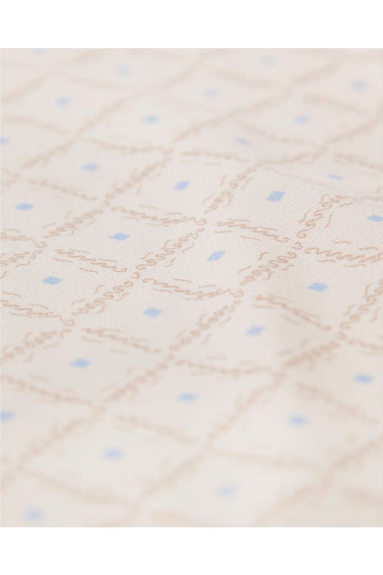 Baby  Harlequin Diamond Printed Swaddle Blanket, Alternate, color, Blue