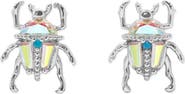 Girls Crew Beetle Stud Earrings