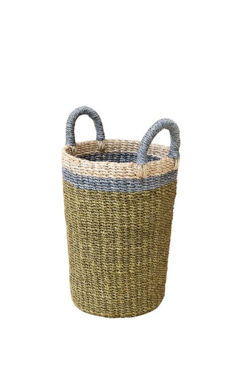 Cylinder Vase Basket with Handles
