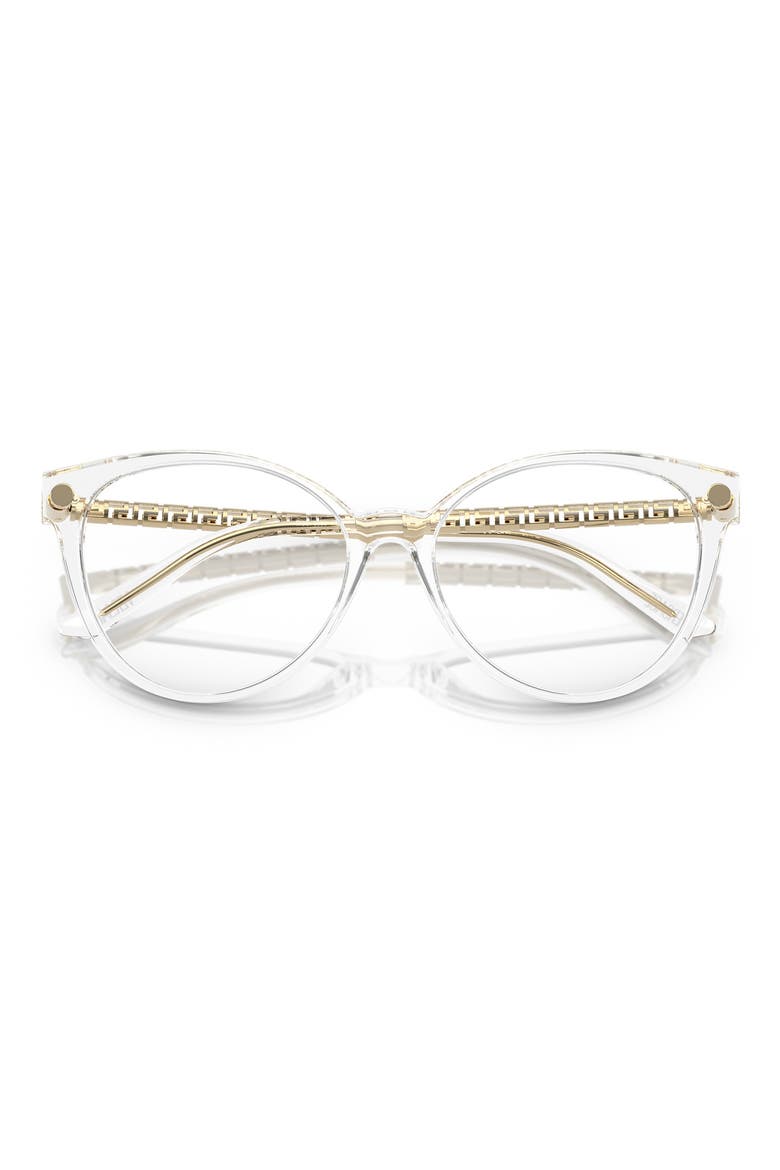 54mm Cat Eye Optical Glasses, Alternate, color, CRYSTAL