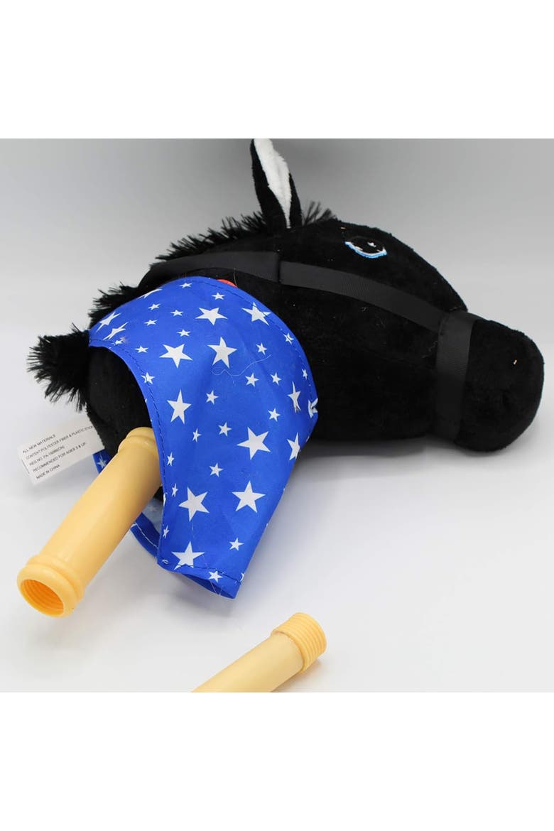 28 Inch Stick Horse with Sound Toy, Alternate, color, Black