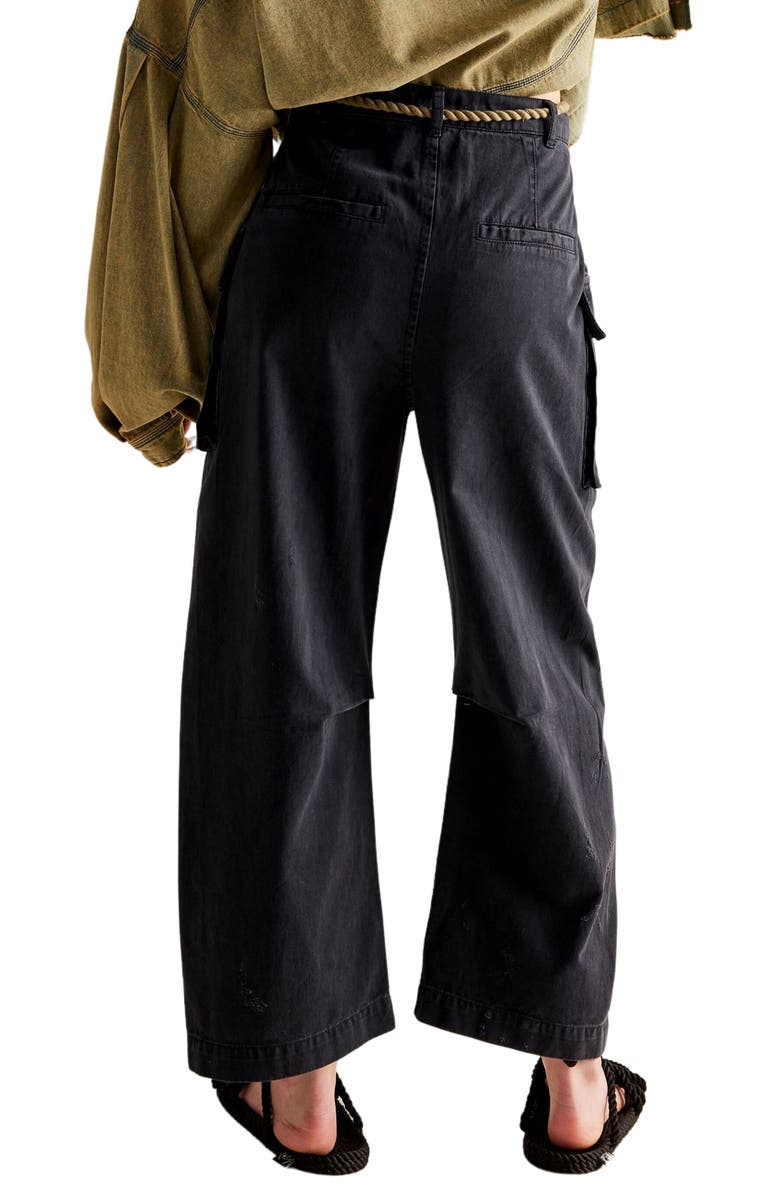 Free People Mending Heart Belted Cotton Utility Pants, Alternate, color, 