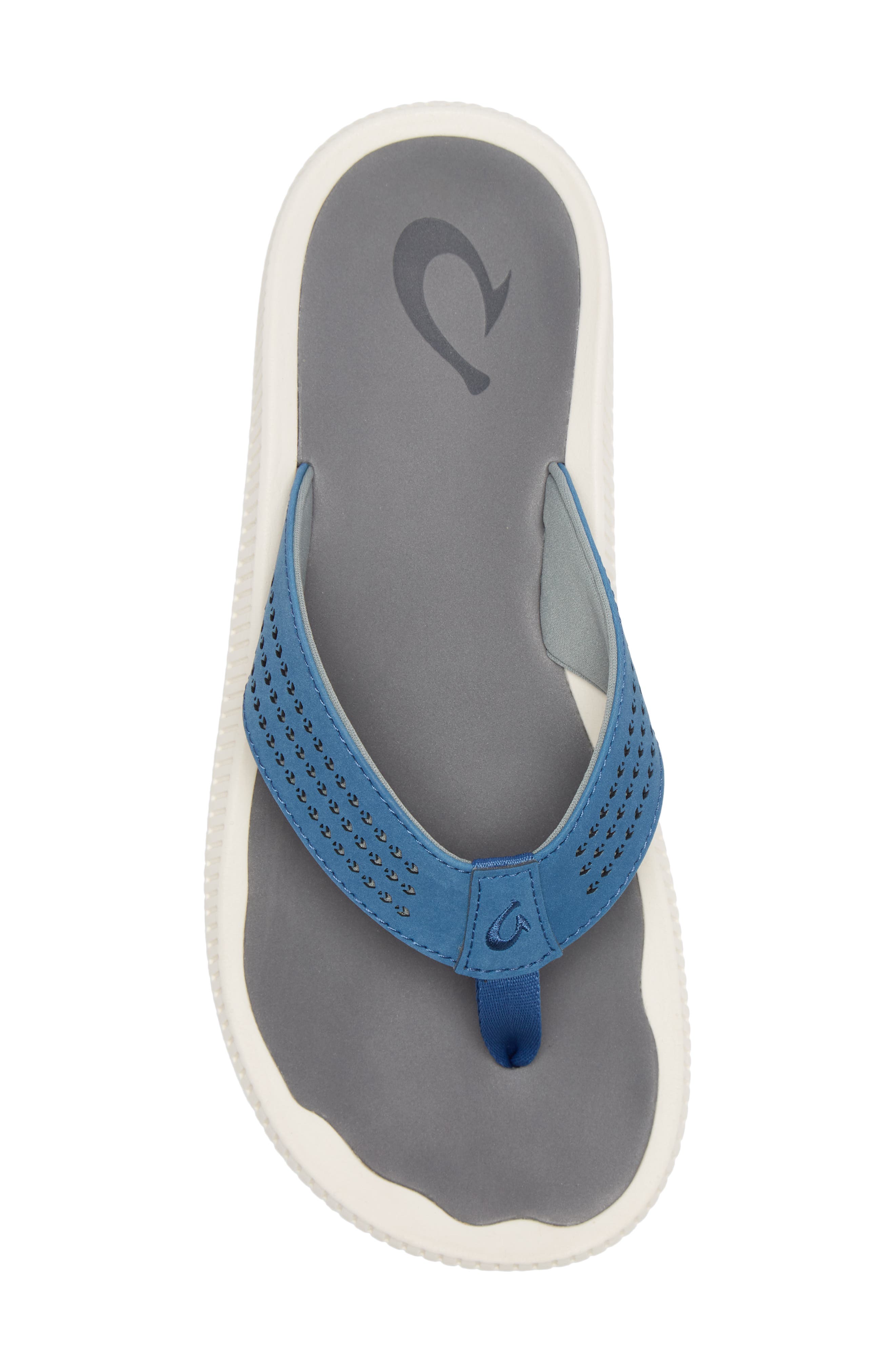 Ulele Flip Flop, Alternate, color, SLATE BLUE/ CHARCOAL