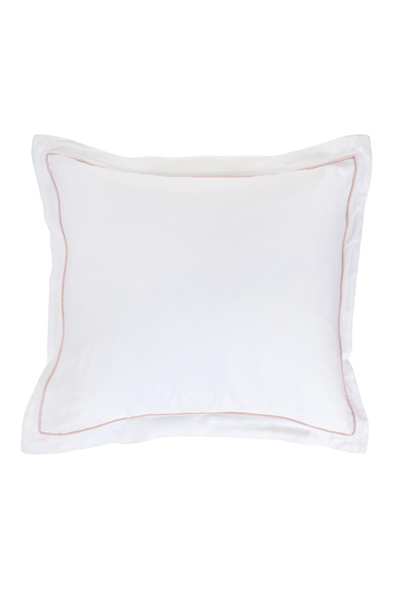 Sheena Sateen Euro Pillow Sham, Main, color, PINK