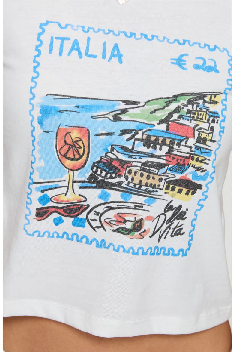 Edenia Italia Graphic T-Shirt, Alternate, color, WHITE
