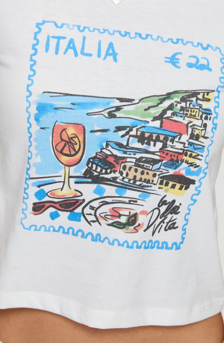 Princess Polly Edenia Italia Graphic T-Shirt, Alternate, color, White