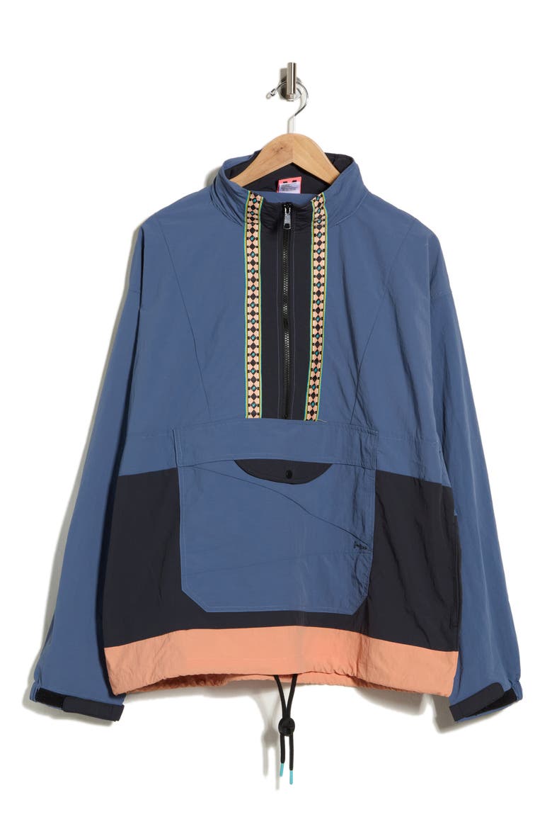 Palms Hooded Nylon Anorak, Main, color, VINTAGE IN