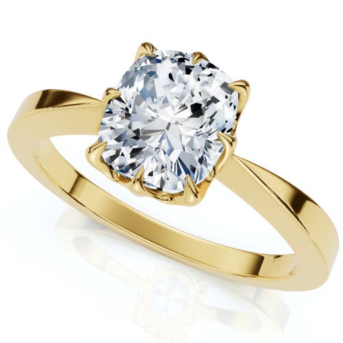 Bliss Diamond 1 1/2ct Cushion Solitaire Diamond Engagement Ring 14k Gold Lab Grown In 14k Yellow Gold